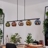 Koyoto Lampadario a sospensione, Lampada a sfera, Lampada a sospensione Blu, Cromo, Oro, Verde, Ramato, Grigio fumo, 5-Luci