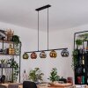 Koyoto Lampadario a sospensione, Lampada a sfera, Lampada a sospensione Blu, Cromo, Oro, Verde, Ramato, Grigio fumo, 5-Luci