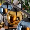 Koyoto Lampadario a sospensione, Lampada a sfera, Lampada a sospensione Blu, Oro, Verde, 5-Luci