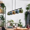 Koyoto Lampadario a sospensione, Lampada a sfera, Lampada a sospensione Blu, Oro, Verde, 5-Luci