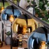Koyoto Lampadario a sospensione, Lampada a sfera, Lampada a sospensione Blu, Oro, Verde, Chiaro, 5-Luci
