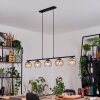 Koyoto Lampadario a sospensione, Lampada a sfera, Lampada a sospensione Ambrato, Chiaro, 5-Luci