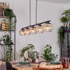 Koyoto Lampadario a sospensione, Lampada a sfera, Lampada a sospensione Ambrato, Chiaro, 5-Luci