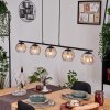 Koyoto Lampadario a sospensione, Lampada a sfera, Lampada a sospensione Ambrato, Chiaro, 5-Luci