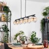 Koyoto Lampadario a sospensione, Lampada a sfera, Lampada a sospensione Ambrato, Chiaro, 5-Luci