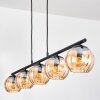 Koyoto Lampadario a sospensione, Lampada a sfera, Lampada a sospensione Ambrato, 5-Luci