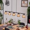 Koyoto Lampadario a sospensione, Lampada a sfera, Lampada a sospensione Ambrato, 5-Luci