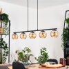 Koyoto Lampadario a sospensione, Lampada a sfera, Lampada a sospensione Ambrato, 5-Luci
