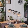 Gastor Lampadario a sospensione, Lampada a sfera, Lampada a sospensione Ambrato, Chiaro, Grigio fumo, 4-Luci