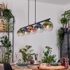 Koyoto Lampadario a sospensione, Lampada a sfera, Lampada a sospensione Blu, Verde, Chiaro, Ramato, 5-Luci