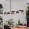 Koyoto Lampadario a sospensione, Lampada a sfera, Lampada a sospensione Blu, Verde, Chiaro, Ramato, 5-Luci