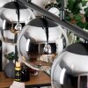 Gastor Lampadario a sospensione, Lampada a sfera, Lampada a sospensione Cromo, Chiaro, Grigio fumo, 5-Luci