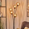 Koyoto Lampada a sfera, Lampada da terra Ambrato, 5-Luci