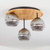 Ripoll Plafoniera, Lampada a sfera Écru, Nero, 3-Luci