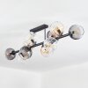 Koyoto Plafoniera, Lampada a sfera Ambrato, Chiaro, Grigio fumo, 10-Luci
