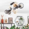Koyoto Plafoniera, Lampada a sfera Ambrato, Chiaro, Grigio fumo, 10-Luci