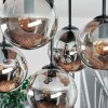Gastor Plafoniera, Lampada a sfera Grigio fumo, 5-Luci