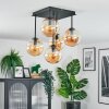 Gastor Plafoniera, Lampada a sfera Ambrato, 5-Luci