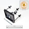 Gastor Plafoniera, Lampada a sfera Ambrato, 5-Luci