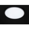 Plafoniera WOFI LINOX LED Argento, 1-Luce, Telecomando, Cambia colore