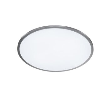 Plafoniera WOFI LINOX LED Argento, 1-Luce, Telecomando, Cambia colore