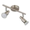 Illuminazione Globo Lighting Kinley Plafoniera Cromo, Nichel opaco, 2-Luci