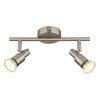 Illuminazione Globo Lighting Kinley Plafoniera Cromo, Nichel opaco, 2-Luci