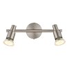 Illuminazione Globo Lighting Kinley Plafoniera Cromo, Nichel opaco, 2-Luci
