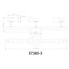 Illuminazione Globo Lighting Kinley Plafoniera Cromo, Nichel opaco, 3-Luci
