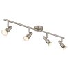 Illuminazione Globo Lighting Kinley Plafoniera Cromo, Nichel opaco, 4-Luci