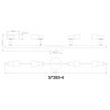 Illuminazione Globo Lighting Kinley Plafoniera Cromo, Nichel opaco, 4-Luci
