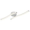 Illuminazione Globo Lighting Eloise Plafoniera LED Cromo, Bianco, 1-Luce