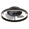 Illuminazione Globo Lighting Conway Lampada con ventilatore LED Nero, 1-Luce, Telecomando