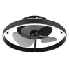 Illuminazione Globo Lighting Conway Lampada con ventilatore LED Nero, 1-Luce, Telecomando