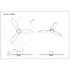 Illuminazione Globo Lighting Armando Lampada con ventilatore LED Nero, 1-Luce, Telecomando