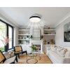 Illuminazione Globo Lighting Carney Lampada con ventilatore LED Bianco, 1-Luce, Telecomando