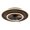 Illuminazione Globo Lighting Trevino Lampada con ventilatore LED Écru, Nero, 1-Luce, Telecomando