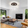 Illuminazione Globo Lighting Trevino Lampada con ventilatore LED Écru, Nero, 1-Luce, Telecomando