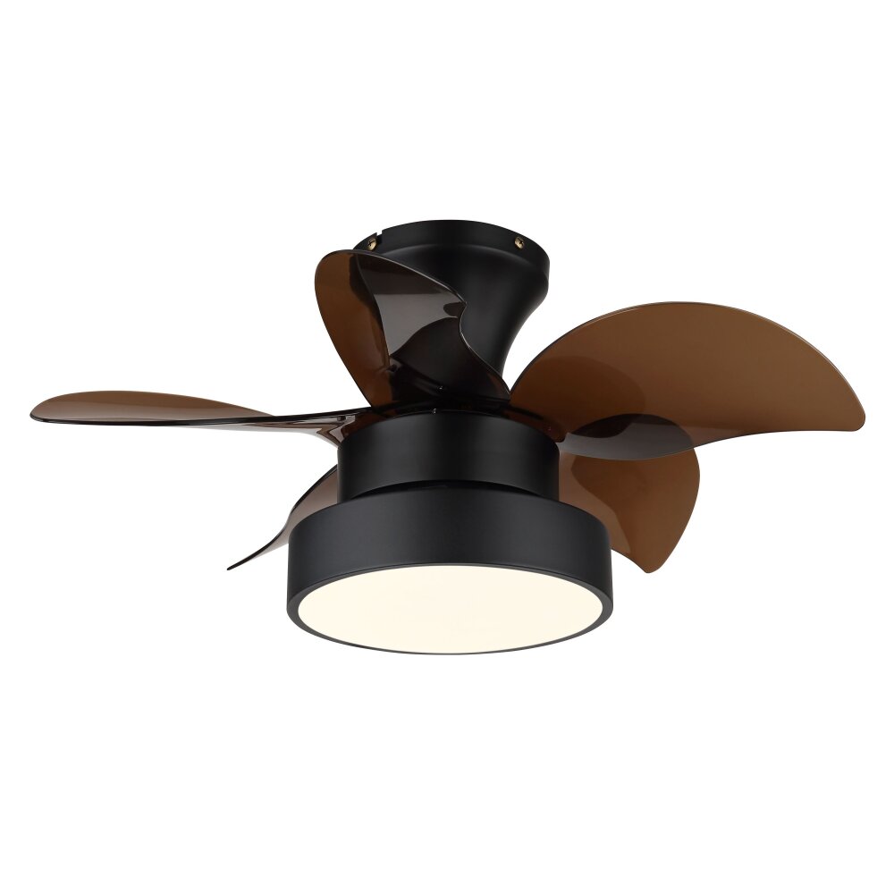 Illuminazione Globo Lighting Kari Lampada con ventilatore LED Marrone, Nero, 1-Luce, Telecomando main product photo