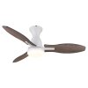 Illuminazione Globo Lighting Gale Lampada con ventilatore LED Aspetto del legno, Écru, Bianco, 1-Luce, Telecomando