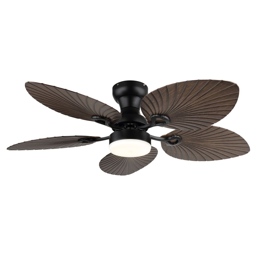 Illuminazione Globo Lighting Elise Lampada con ventilatore LED Écru, Nero, 1-Luce, Telecomando main product photo