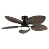 Illuminazione Globo Lighting Elise Lampada con ventilatore LED Écru, Nero, 1-Luce, Telecomando
