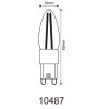 Illuminazione Globo Lighting G9 2.5 Watt Bianco caldo 280 Lumen