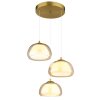 Illuminazione Globo Lighting Avila Lampadario a sospensione LED Oro, 1-Luce, Telecomando