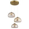 Illuminazione Globo Lighting Avila Lampadario a sospensione LED Oro, 1-Luce, Telecomando