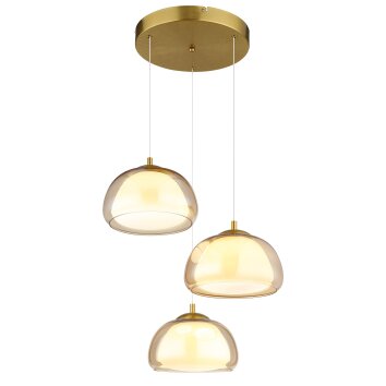 Illuminazione Globo Lighting Avila Lampadario a sospensione LED Oro, 1-Luce, Telecomando