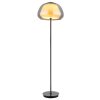 Illuminazione Globo Lighting Avila Lampada da terra LED Cromo, Nero, 1-Luce, Telecomando