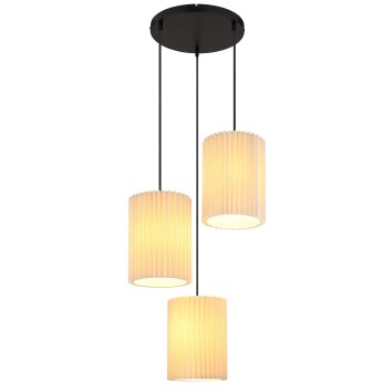 Illuminazione Globo Lighting Page Lampadario a sospensione Nero, 3-Luci