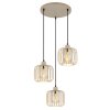 Illuminazione Globo Lighting Alfred Lampadario a sospensione Sabbia, 3-Luci