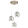 Illuminazione Globo Lighting Alfred Lampadario a sospensione Sabbia, 3-Luci